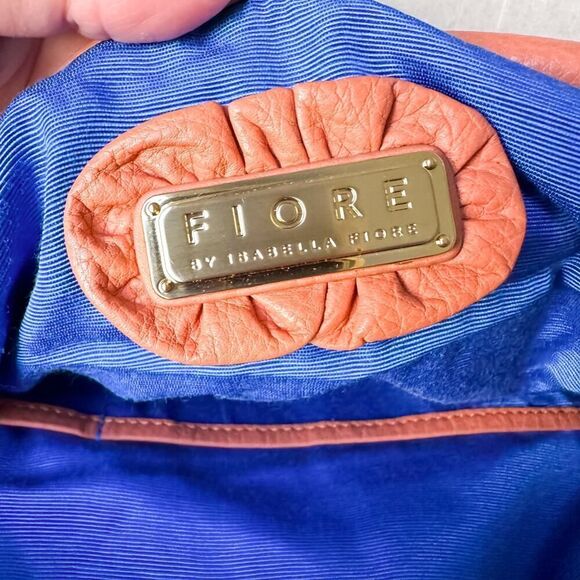 Fiore by Isabella Fiore Dusty Peach Embroidered Leather Purse - Picture 15 of 16